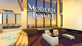 Modern Luxury House to Die For  Relaxing The Sims 4 Stop Motion Speed Build [upl. by Pollerd171]