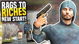 STARTING MY NEW LIFE  Gmod DarkRP  Rags to Riches 1 Hobo Roleplay [upl. by Silohcin420]