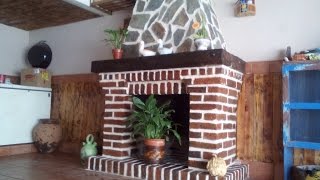 Como hacer una Chimenea  How to make a fireplace [upl. by Ahsilam]