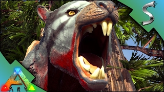 THYLACOLEO FIRST LOOK CLIMBING amp AMBUSHING FROM TREES  Ark Survival Evolved [upl. by Anilys444]