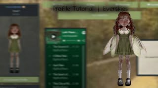 Profile tutorial  Everskies [upl. by Fulcher]