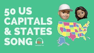 50 US Capitals and States Rap Song  Sing Learn Memorize Lyrics To Americas Geography Fast [upl. by Biagio792]