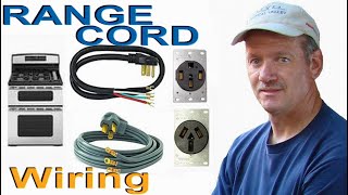 How to Wire a 3Prong or 4Prong Range Cord Wire a the 240Volt Range Outlet [upl. by Nerhtak]