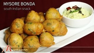 Learn How To Make Crispy And Delicious Mysore Bonda With Manjulas Easy South Indian Snack Recipe [upl. by Ecnarf833]