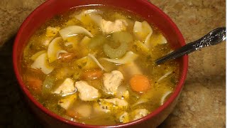 CHICKEN NOODLE SOUP RECIPE Homemade Chicken Noodle Soup From Scratch [upl. by Ennaylil]