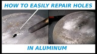 How To EASILY Repair Holes In Aluminum [upl. by Groeg]