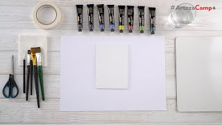 Acrylic Painting For Beginners StepbyStep  ARTEZA ART CAMP [upl. by Ennaxxor]