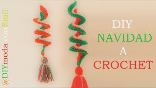 Adorno de Navidad espiral a crochet paso a paso [upl. by Anoy978]