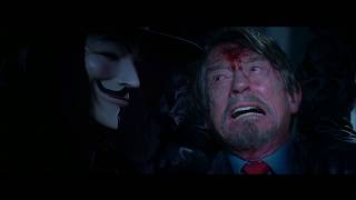 V for Vendetta  Final Fight Scene Mr Creedy [upl. by Yrak266]