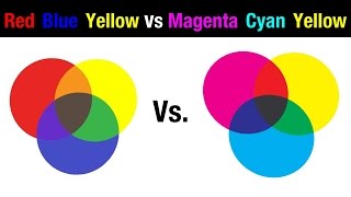 Watercolor Primaries  Red Blue Yellow vs Magenta Cyan Yellow [upl. by Calie]