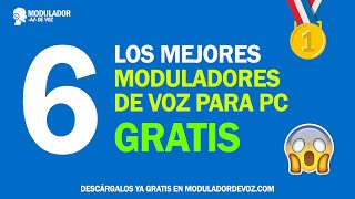 🥇 6 MEJORES MODULADORES DE VOZ PC GRATIS 2021 FUNCIONA 😲 [upl. by Bran]