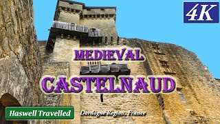 Inside Medieval Chateau de Castelnaud on Dordogne River  France 4K [upl. by Tullusus]