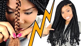 How To BOX BRAIDS For Beginners Step By Step [upl. by Chimene]