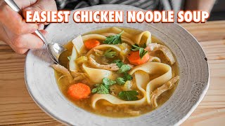 30 Minute Homemade Chicken Noodle Soup [upl. by Lingwood971]