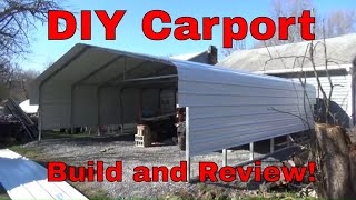 Versatube Carport Build and Review [upl. by Surdna373]