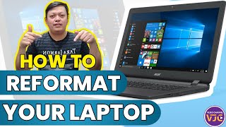 TUTORIAL HOW TO REFORMAT YOUR LAPTOP  RECOVERY OS [upl. by Feenah]