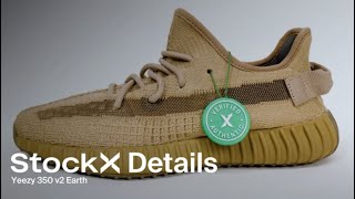 A Close Up Look at the Yeezy 350 v2 Earth  Details  StockX [upl. by Attekal]