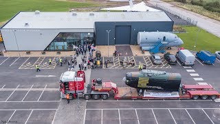 AVRO Chadderton 80th Anniversary Lancaster Bomber road journey to Woodford [upl. by Brotherson]