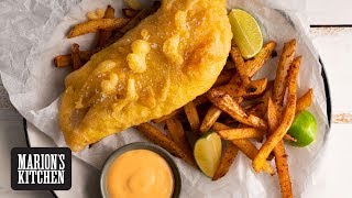 How To Make The Ultimate Crispy Fish amp Chips  Marions Kitchen [upl. by Erdnuaed]