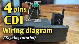 4 pins CDI Connection and wiring diagram Tagalog tutorial Part 1 [upl. by Mccourt426]