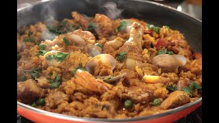 Paella  Sanjeev Kapoor Khazana [upl. by Enelie504]