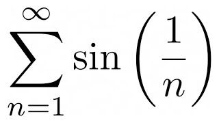 Limit Comparison Test Example with SUMsin1n [upl. by Madeline912]