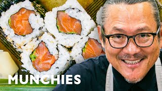 How To Make Sushi with Iron Chef Morimoto [upl. by Patrica]