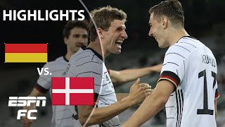 Florian Neuhaus scores but Germany is held by Christian Eriksen and Denmark  Highlights  ESPN FC [upl. by Orlene847]