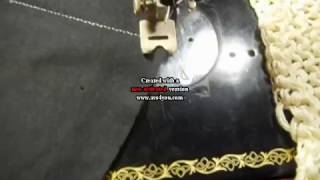 Using Singer Antique Automatic ZigZagger on Singer 1591 [upl. by Atalee]