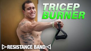 Resistance Band Tricep Workout At Home to Get Ripped [upl. by Steady]