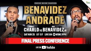 Benavidez vs Andrade FINAL PRESS CONFERENCE [upl. by Ebbie269]