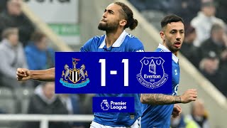 NEWCASTLE 11 EVERTON  Premier League highlights [upl. by Nyvets]