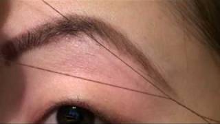 Beauty Basics Threading Eyebrows [upl. by Eeladnerb]