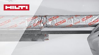 HOW TO install Hilti CFSTTS firestop top track seal [upl. by Felt971]