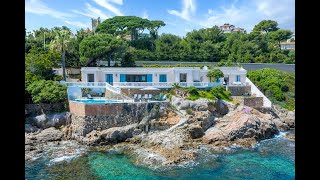 Waterfront Villa in Cannes Côte dAzur  Luxury Property [upl. by Monie]