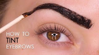 How To Tint Brows At Home Tutorial  Shonagh Scott [upl. by Nemsaj]