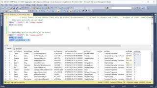 SQL Aggregates COUNT aggregate function [upl. by Clerissa342]