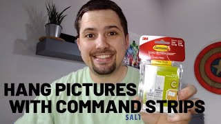 How To Hang Pictures with Command Strips [upl. by Gainor]