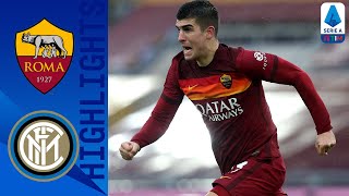 Roma 22 Inter  Roma snatch late draw with Inter  Serie A TIM [upl. by Ahtenak251]