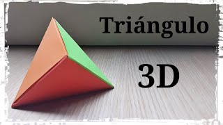 Triángulo en 3D  Origami [upl. by Hardman]