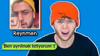 ÜNLÜLER AYRILIK MESAJINA NE TEPKİ VERİR Reynmen Aleyna Tilki Ben Fero Norm Ender [upl. by Devin]