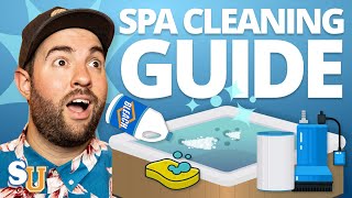 How To CLEAN Your HOT TUB Beginners Guide [upl. by Anelat]