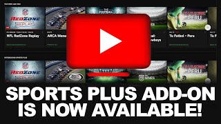 YouTubeTV SPORTS PLUS ADDON Now Available With NFL REDZONE NFL NETWORK Included In Channel Lineup [upl. by Vida]