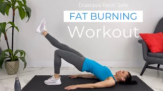 Fat Burning Workout  Postnatal Exercise  Diastasis Recti Repair [upl. by Nomar]