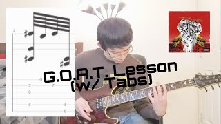 Polyphia  GOAT Guitar Tutorial w Tabs [upl. by Annhej]