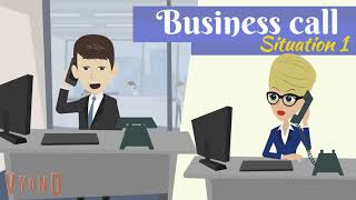 BUSINESS CALL POOR TELEPHONE CONNECTIONS SITUATION 1 [upl. by Mastat]