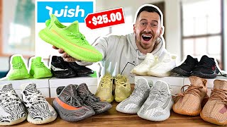 I Bought All The Fake Yeezys On Wish [upl. by Eirised279]