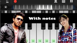 Nenu Nuvvantu  Orange  easy piano notes in description [upl. by Wyler]