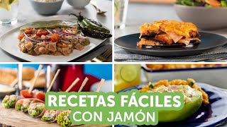 Recetas Fáciles con Jamón  Kiwilimón [upl. by Retsevel]