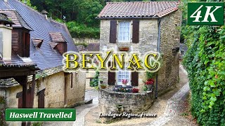 BeynacetCazenac Old Stone Hill Town on Dordogne River  Bucket List France 4K [upl. by Arahs]